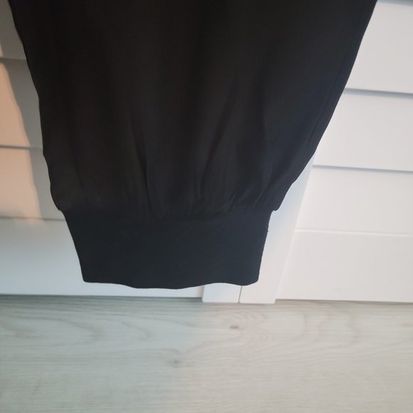 Black satin jogger style jumper - Picture 3 of 8